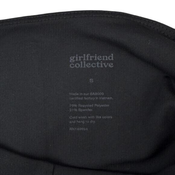 Girlfriend Collective High-Rise Compressive Crop Legging In Black Size Small - Picture 5 of 5